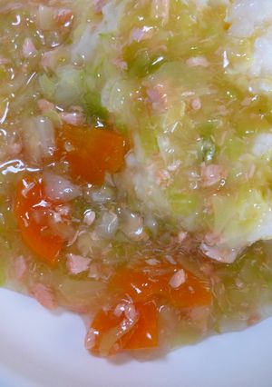 離乳食　鮭のあんかけチャーハン風-レシピのメイン写真