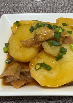 鶏皮とじゃがいもの甘辛煮-レシピのメイン写真