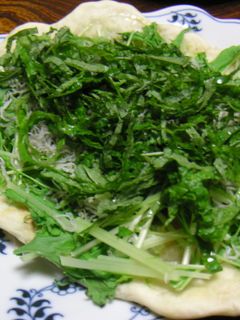 サラダピッツア~水菜とじゃこ*柚子胡椒味-レシピのメイン写真