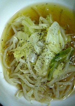もやしとキャベツのゆずポンかけ-レシピのメイン写真