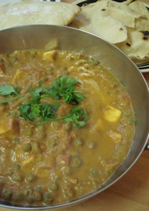 グリンピースとパニール のインドカレー-レシピのメイン写真