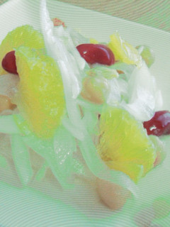 甘夏サワードリンクで豆と新玉ねぎのマリネ-レシピのメイン写真