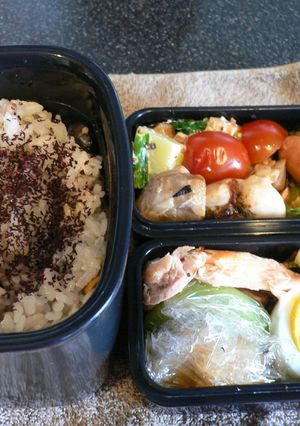 カロリーオフ◎鶏肉の梅ポン酢焼き弁当-レシピのメイン写真