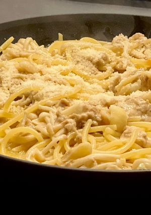 簡単！クリーミーにんにくツナパスタ-レシピのメイン写真