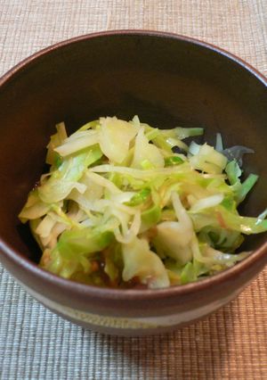 キャベツの梅干ポン酢和え-レシピのメイン写真