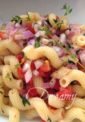 タイムとトマトの夏パスタ-レシピのメイン写真