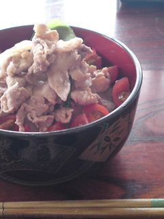 ヘルシー豚しゃぶ丼-レシピのメイン写真