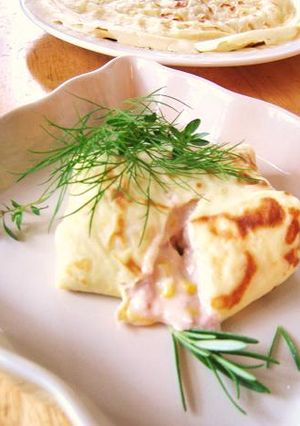 シーチキンPlusコーン＊クレープ-レシピのメイン写真