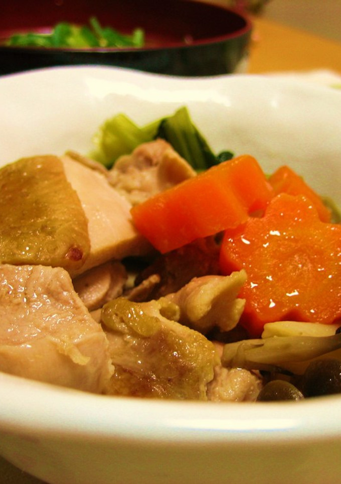 小松菜としめじと鶏肉の煮物-レシピのメイン写真