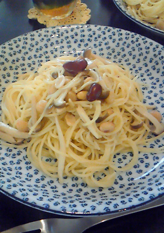 簡単☆きのこと豆の和風パスタ-レシピのメイン写真