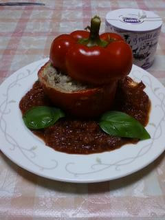 パプリカの肉詰め-レシピのメイン写真
