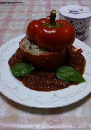 パプリカの肉詰め-レシピのメイン写真