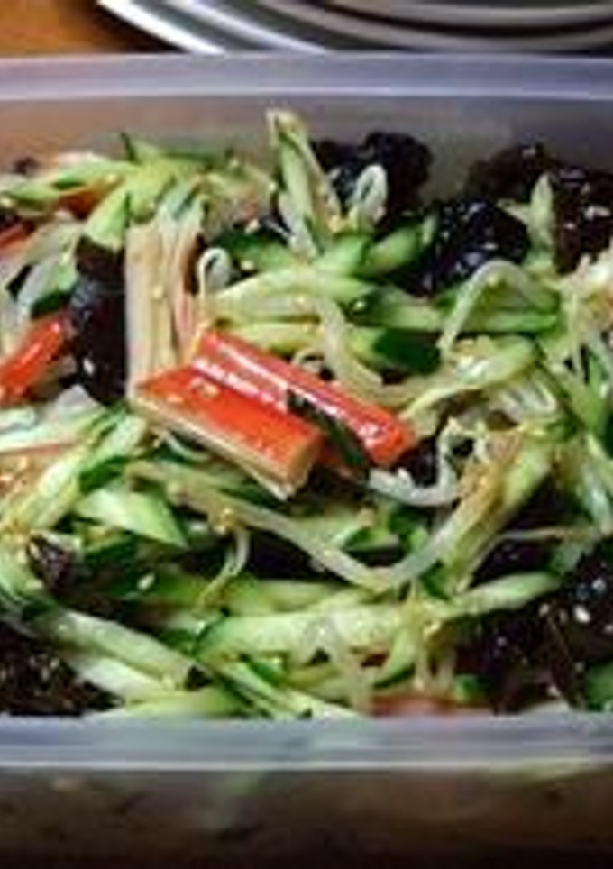 もやし☆きゅうり☆きくらげの酢の物-レシピのメイン写真