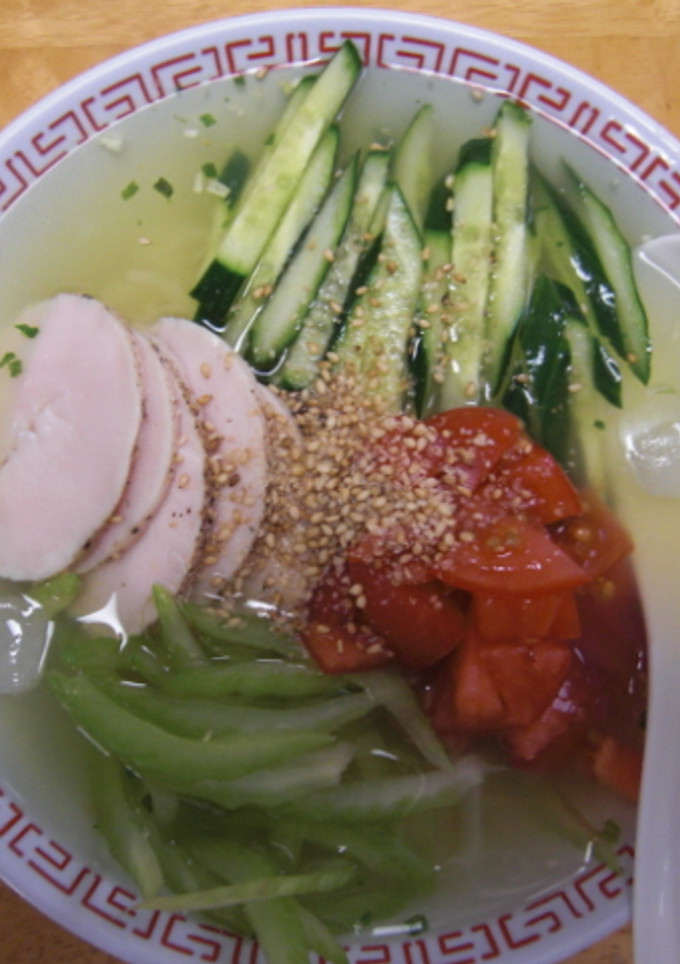 簡単！野菜たっぷり^^冷やしらーめん-レシピのメイン写真