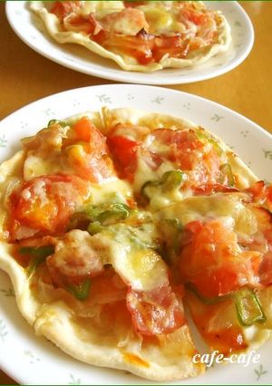 薄力粉のみー発酵なし！グリルで焼くピザ-レシピのメイン写真