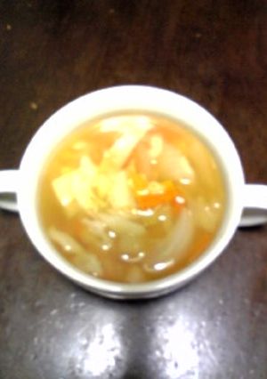 簡単!給食アルファベット野菜スープ-レシピのメイン写真