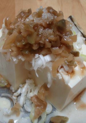 塩で食べる！ひと味違った　榨菜塩豆腐☆-レシピのメイン写真