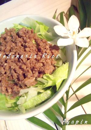 夏ごはん❤インドネシア風ひき肉ライス-レシピのメイン写真