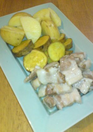 圧力鍋で♪　豚バラ肉とお芋の塩蒸し-レシピのメイン写真