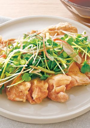 蒸し鶏の香味薬味ぽん酢がけ-レシピのメイン写真