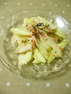 セロリとさつま揚げのわさマヨサラダ-レシピのメイン写真