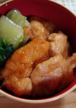 鶏ムネ肉でキジ焼き丼風-レシピのメイン写真