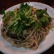 お蕎麦のペペロンチーノ