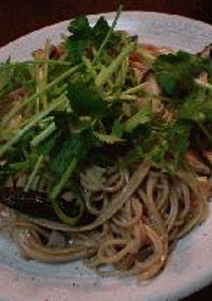 お蕎麦のペペロンチーノ-レシピのメイン写真