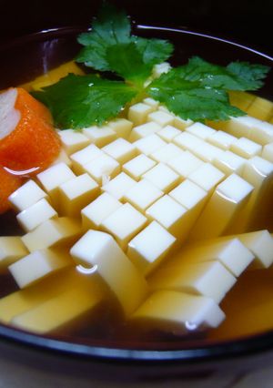 お豆腐でおしゃれにお吸い物-レシピのメイン写真