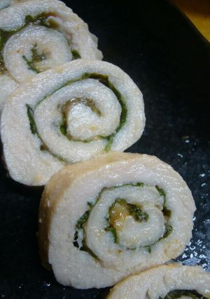 レンジで簡単♪ささみの梅しそくるくる◎-レシピのメイン写真