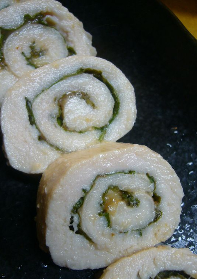 レンジで簡単♪ささみの梅しそくるくる◎-レシピのメイン写真
