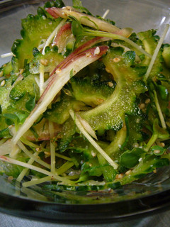 ゴーヤと香味野菜のゴマまぶしポン酢☆-レシピのメイン写真