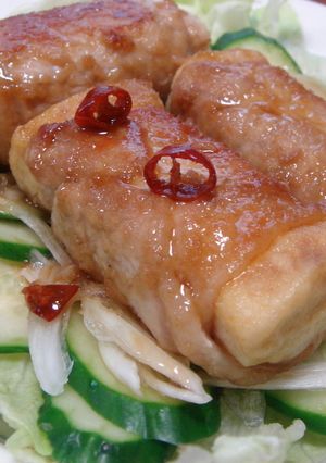 高野豆腐の**肉巻き南蛮ジュッ**-レシピのメイン写真