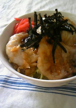 男の豚天丼-レシピのメイン写真