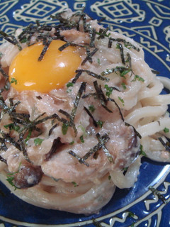 簡単♪もちもち♪たらこカルボナーラうどん-レシピのメイン写真