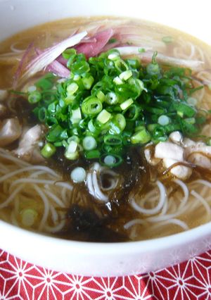 味付きもずく酢であったか♨にゅうめん-レシピのメイン写真