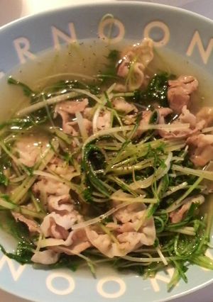 ガッツリ塩だれ豚水菜-レシピのメイン写真