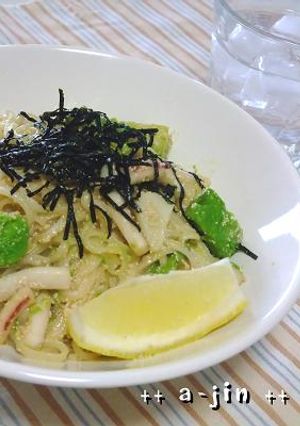 たらことアボカドのそうめんチャンプルー-レシピのメイン写真