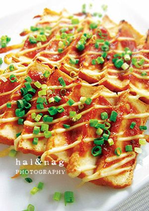 厚揚げのニンニク味噌マヨ焼き-レシピのメイン写真