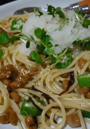 納豆♪簡単パスタ(ﾟ▽ﾟ)ﾉ-レシピのメイン写真