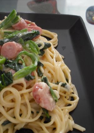 クリームソースパスタ-レシピのメイン写真