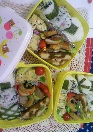 じゃがハムちーずカツお弁当☆-レシピのメイン写真
