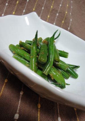 シンプルに♪インゲンのしょうが醤油和え-レシピのメイン写真