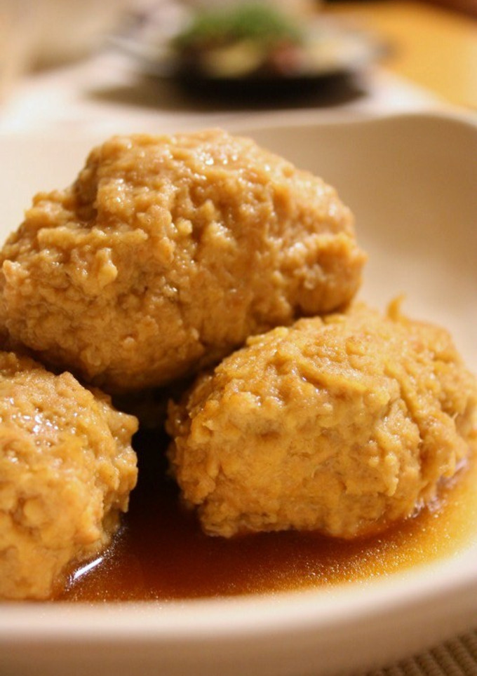 簡単！柔らかフワフワな鶏のつくねの煮物-レシピのメイン写真