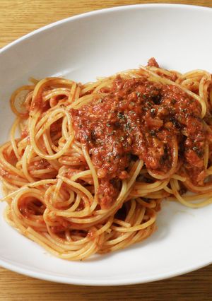 簡単☆ヘルシー☆いわしのトマトパスタ♪-レシピのメイン写真