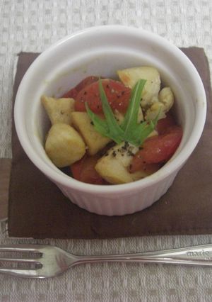 5分で簡単!ささみとトマトのポン酢炒め-レシピのメイン写真