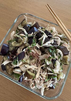 なすとむね肉の薬味和え-レシピのメイン写真