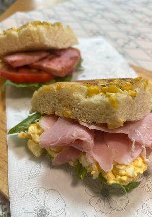 卵ハムと昆布チーズのサンド-レシピのメイン写真