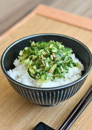 かける水菜-レシピのメイン写真