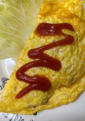 卵1個で⭐︎簡単ミートオムレツ-レシピのメイン写真